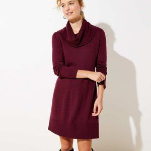 Loft Cowl Neck Sweater Dress